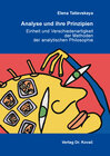 Buchcover Analyse und ihre Prinzipien: Einheit und Verschiedenartigkeit der Methoden der analytischen Philosophie