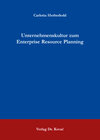 Buchcover Unternehmenskultur zum Enterprise Resource Planning