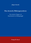 Buchcover Das deutsche Bildungssyndrom