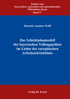 Buchcover Das Schichtplanmodell der bayerischen Vollzugspolizei im Lichte der europäischen Arbeitszeitrichtlinie