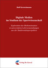 Buchcover Digitale Medien im Studium der Sportwissenschaft