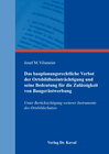 Buchcover Das bauplanungsrechtliche Verbot der Ortsbildbeeinträchtigung und seine Bedeutung für die Zulässigkeit von Baugerüstwerb