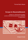 Buchcover Europa im Steuerwettbewerb