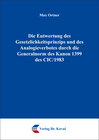 Buchcover Die Entwertung des Gesetzlichkeitsprinzips und des Analogieverbotes durch die Generalnorm des Kanon 1399 des CIC/1983