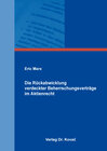 Buchcover Die Rückabwicklung verdeckter Beherrschungsverträge im Aktienrecht