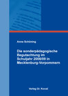 Buchcover Die sonderpädagogische Begutachtung im Schuljahr 2008/09 in Mecklenburg-Vorpommern