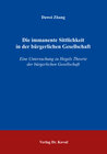 Buchcover Die immanente Sittlichkeit in der bürgerlichen Gesellschaft