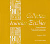Buchcover Collection Deutscher Erzähler. Eine Anthologie neuer deutschsprachiger... / Collection deutscher Erzähler. Eine Antholog