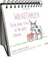 Buchcover Wegetarier essn nur Tire di im Weg stehn – Postkartenkalender 2024