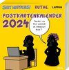 Buchcover Shit happens! Postkartenkalender 2024