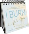 Buchcover I burn for you - Romance-Postkartenkalender 2026