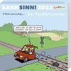 Buchcover Bahnsinn! Der Pendlerkalender 2023: Tischkalender mit Cartoon-Postkarten