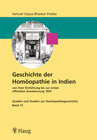 Buchcover Geschichte der Homöopathie in Indien von ihrer Einführung bis zur ersten offiziellen Anerkennung 1937