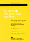 Buchcover Dokumente aus geheimen Archiven - Band 3 (1906-1913)