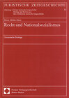 Buchcover Recht und Nationalsozialismus