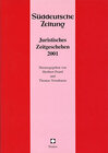 Buchcover Juristisches Zeitgeschehen 2001 in der Süddeutschen Zeitung