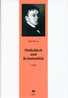 Buchcover Sittlichkeit und Kriminalität