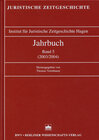 Buchcover Jahrbuch der Juristischen Zeitgeschichte / Jahrbuch der Juristischen Zeitgeschichte