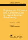 Buchcover Regesten der Urkunden und Aufzeichnungen im Domstiftsarchiv Brandenburg