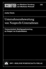 Buchcover Unternehmensbewertung von Nonprofit-Unternehmen