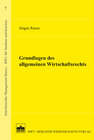 Buchcover Grundlagen des allgemeinen Wirtschaftsrechts