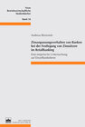 Buchcover Zinsanpassungsverhalten von Banken bei der Festlegung von Zinssätzen im Retailbanking