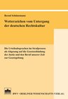 Buchcover Wetterzeichen vom Untergang der deutschen Rechtskultur
