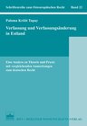 Buchcover Verfassung und Verfassungsänderung in Estland