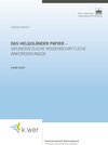 Buchcover Das Helgoländer Papier - grundsätzliche wissenschaftliche Anforderungen