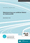 Buchcover Materialsammlung zum rechtlichen Rahmen der Elektromobilität