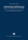 Buchcover Gemeinnütziges Stiftungswesen und sozio-ökonomischer Wandel