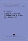 Buchcover Unaccompanied Minors in International, European and National Law