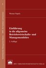 Buchcover Einführung in die allgemeine Betriebswirtschafts- und Managementlehre