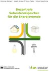 Buchcover Dezentrale Solarstromspeicher für die Energiewende