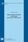 Buchcover Völkerrechtliche Probleme beim Einsatz autonomer Waffensysteme