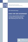 Buchcover Kurz vor der Gegenwart