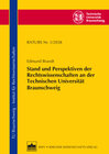 Buchcover Stand und Perspektiven der Rechtswissenschaften an der Technischen Universität Braunschweig