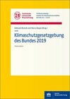 Buchcover Klimaschutzgesetzgebung des Bundes 2019