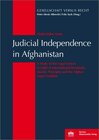 Buchcover Judicial Independence in Afghanistan