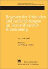 Buchcover Regesten der Urkunden und Aufzeichungen im Domstiftsarchiv Brandenburg