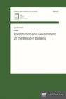 Buchcover Constitution and Government at the Western Balkans