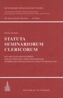 Buchcover Statuta Seminariorum Clericorum