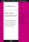 Buchcover Kurz- oder Langvorlage?