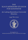 Buchcover Das Klaus-Mörsdorf-Studium für Kanonistik der Ludwig-Maximilians-Universität