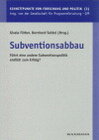 Buchcover Subventionsabbau