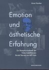 Buchcover Emotion und ästhetische Erfahrung