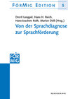 Buchcover Von der Sprachdiagnose zur Sprachförderung