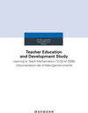 Buchcover Teacher Education and Development Study