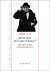 Buchcover „Who says it’s twelve-tone?“