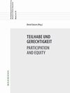 Buchcover Teilhabe und Gerechtigkeit Participation and Equity